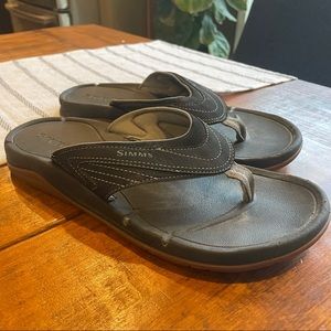 Simms | Shoes | Simms Womens Black Flip Flops Size 9 Outdoor Fishing Padded  Straps Comfort | Poshmark